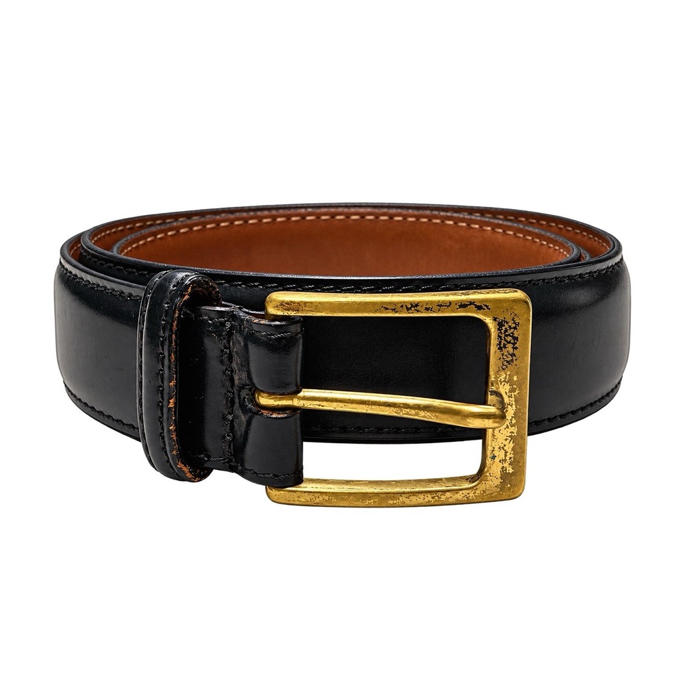 Brooks Brothers Belt Shell Cordovan Size 38 1 1/8" Black 5750